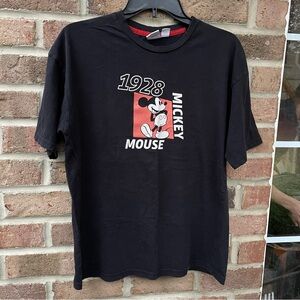 Disney black 1928 Mickey Mouse T-shirt Women XS